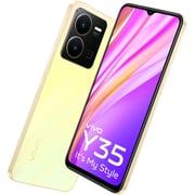 Vivo Y35 128GB Smartphone Dawn Gold 4G Dual Sim Smartphone