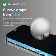 Amazing Thing Supreme Full Cover Privacy Screen Protector for iPhone 14 and iPhone 13/13 Pro Tempered Glass with Easy Install Tray - [28 Degree PRIVACY 2.75D]