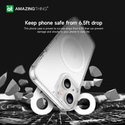 Amazing Thing Minimal MAG Drop Proof designed for iPhone 14 Plus compatible with MagSafe case cover - Clear