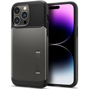 Spigen Slim Armor designed for iPhone 14 Pro Max case cover (2022) - Gunmetal