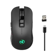 HXSJ T30 2.4ghz Wireless Rechargeable Mouse 3600dpi Optical Office Business Rgb Gaming Mouse With Usb Receiver For Computer Laptop Pc