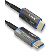 S-TEK 8K [50M/164Ft] AOC HDMI Cable Ultra High Speed 48Gbps HDMI 2.1 8K 60Hz 4K 120Hz, eARC, Dynamic HDR, Dolby Vision, Compatible with Heavy Duty Projectors, Cinema Rooms, Meeting Rooms, Fibre OM3