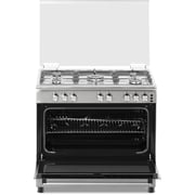 Admiral Gas Cooker 60*90 Button Ignition Cast Iron ADGC9060SF Silver