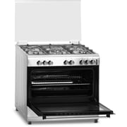 Admiral Gas Cooker 60*90 Button Ignition Cast Iron ADGC9060SF Silver