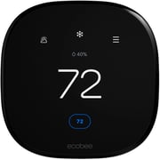 Ecobee Enhanced Smart Programmable Touch-Screen Wi-Fi Thermostat with Alexa, Apple HomeKit and Google Assistant - Black