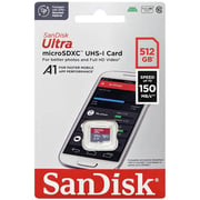 Sandisk Ultra UHS I MicroSD Memory Card 512GB Red/Grey SDSQUAC-512G ...