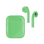 Caviar Customized Airpods 2nd Gen Automotive Grade Scratch Resistant Paint Mint Green Glossy