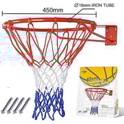 ULTIMAX Wall-mounted Basket Ball Hoop Hanging Basket Ball Net Ring Basketball Rim Goal Wall Mounted Basketball Hoop Indoor Outdoor Hanging Basketball Hoop, 45centimeter