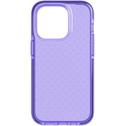 Tech21 Evo Check designed for iPhone 14 PRO case cover with 16 feet drop protection - Wondrous Purple
