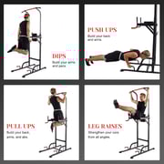 Marshal Fitness Power Tower Chin Up Bar Push Pull Up Knee Raise - CRT-8401