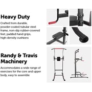 Marshal Fitness Power Tower Chin Up Bar Push Pull Up Knee Raise - CRT-8401