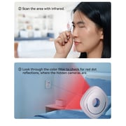 Baseus Heyo Camera Detector Mini Travel Hotel Hidden Camera Finder Spy Camera Infrared Detector White