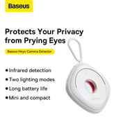 Baseus Heyo Camera Detector Mini Travel Hotel Hidden Camera Finder Spy Camera Infrared Detector White
