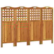 vidaXL 4-Panel Room Divider 162x2x115 cm Solid Wood Acacia