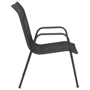 vidaXL Garden Chairs 6 pcs Steel and Textilene Black