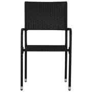 vidaXL 5 Piece Garden Dining Set Black