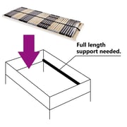 vidaXL Slatted Bed Base with 42 Slats 7 Zones 90x200 cm