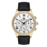 Bigotti Milano Mens Leather Strap Watch - Bg.1.10306-3