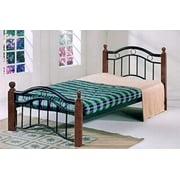 Galaxy Design Furniture Heavy Duty Wooden Steel Bed With Brown Wooden Legs Single Size L x W x H 190 x 90 x 75 cm Model - GDF-8882.
