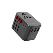 Promate Universal Travel Adapter 36 Watt Black