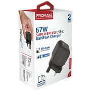 Promate USB-C Wall Charger Black