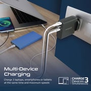 Promate 3 Port Wall Charger Black