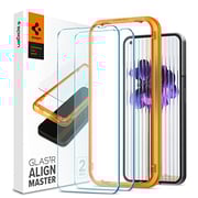 Spigen GLAStR Align Master designed for Nothing Phone (1) Screen Protector Premium Tempered Glass - [Case Friendly - 2 PACK]