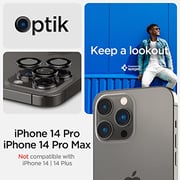 Spigen GLAStR EZ-Fit Optik PRO Camera Lens  Protector  for iPhone 14 PRO and iPhone 14 Pro MAX (2022) - Black 2 Pack