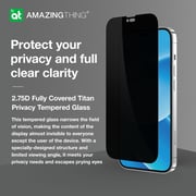 Amazing Thing Supreme Full Cover PRIVACY Screen Protector for iPhone 14 PLUS and iPhone 13 Pro Max Tempered Glass with Easy Install Tray - [28 Degree PRIVACY 2.75D]