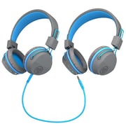 JLab JBuddies Studio Wireless On Ear Kids Headset Graphite Blue