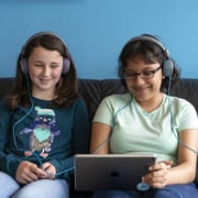 JLab JBuddies Studio Wireless On Ear Kids Headset Graphite Blue