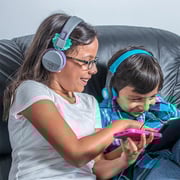 JLab JBuddies Studio Wireless On Ear Kids Headset Graphite Violet