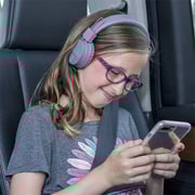 JLab JBuddies Studio Wireless On Ear Kids Headset Graphite Violet