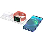 Wiwu Power Air 3 In 1 Wireless Charger White
