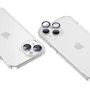 Amazing Thing iPhone 14 and iPhone 14 PLUS Camera Lens Protector Supreme Tempered Glass Aluminum AR Lens Defender - Deep Purple