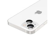 Amazing Thing iPhone 14 and iPhone 14 PLUS Camera Lens Protector Supreme Tempered Glass Aluminum AR Lens Defender - Silver
