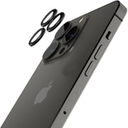 Amazing Thing iPhone 14 Pro and iPhone 14 Pro MAX Camera Lens Protector Supreme Tempered Glass Aluminum AR Lens Defender - Graphite