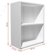 vidaXL Bookshelf Engineered Wood 60x31x78 cm White