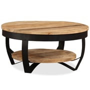 vidaXL Coffee Table Solid Rough Mango Wood 65x32 cm