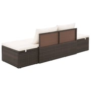 vidaXL Garden Bed Brown 195x60 cm Poly Rattan