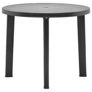 vidaXL Garden Table Anthracite 89 cm Plastic