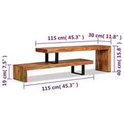 vidaXL TV Stand Solid Acacia Wood