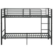vidaXL Bunk Bed Black Metal 90x200 cm