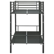 vidaXL Bunk Bed Black Metal 90x200 cm