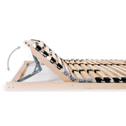 vidaXL Slatted Bed Bases 2 pcs with 28 Slats 7 Zones 90x200 cm