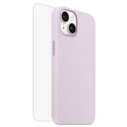 Max & Max Silicone Magsafe Case Purple With Screen Protector iPhone 14