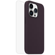 Max & Max Silicone Magsafe Case Deep Purple With Screen Protector iPhone 14 Pro