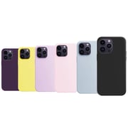 Max & Max Silicone Magsafe Case Black With Screen Protector iPhone 14 Pro Max