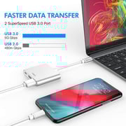 V Walk VW3IN1-GRY 3-in-1 USB-C Hub Grey
