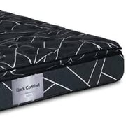 Galaxy Design Back Comfort Pocket Spring Mattress Pillow Top Mattress Black Color Queen Size L x W x H 190 x 150 x 30 cm Model-GDF-1915-5 Year full Warranty.